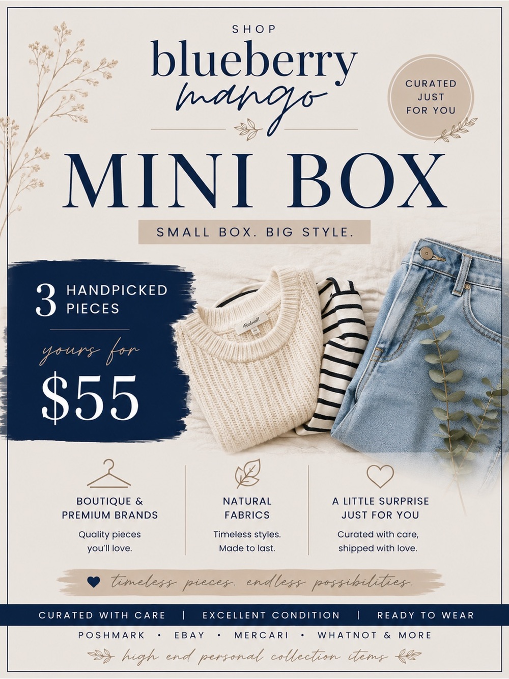 🚨SALE🚨 Mini Curated Box | 3 Handpicked Premium Pieces | Reg Price $55